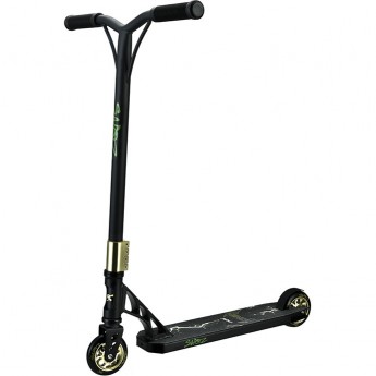 Самокат 2-х колесный MAXISCOO "VENOM" (2022), с лыжами, трюковой, желтый Самокат 2-х колесный MAXISCOO "VENOM" (2022), с лыжами, трюковой, желтый